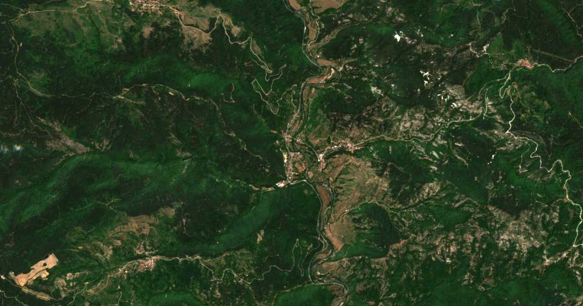 Carte satellite de Mesta