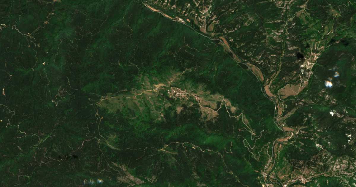 Carte satellite de Obidim