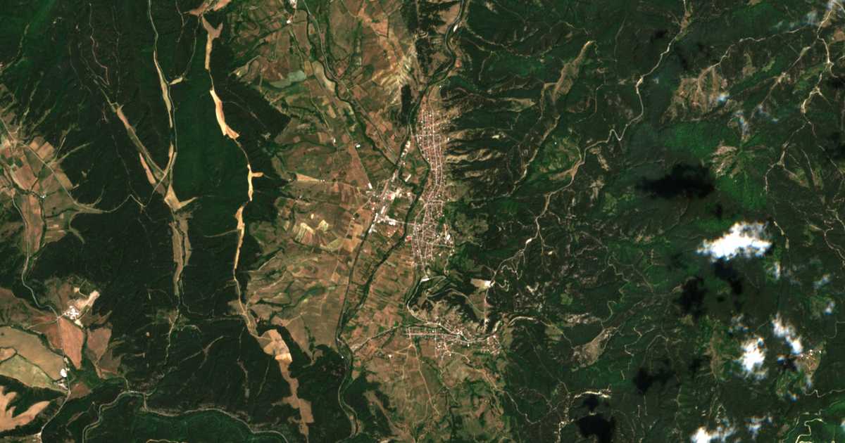 Carte satellite de Kraishte