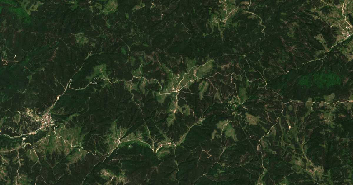 Carte satellite de Ortsevo