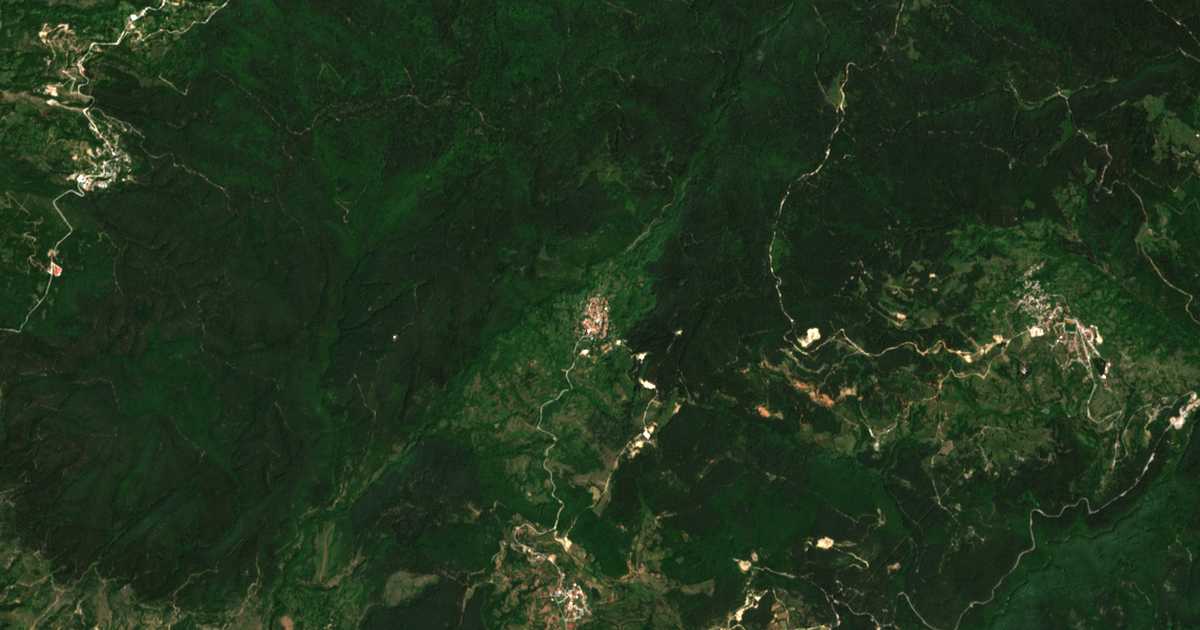 Carte satellite de Oreshe