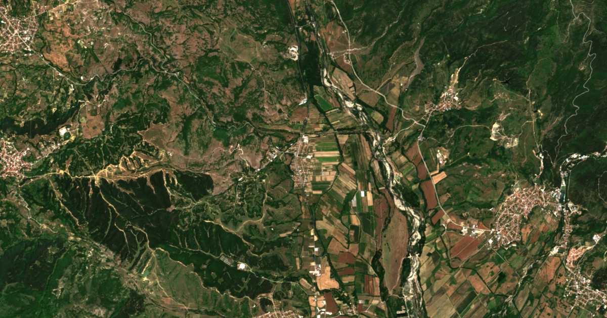 Carte satellite de Banichan