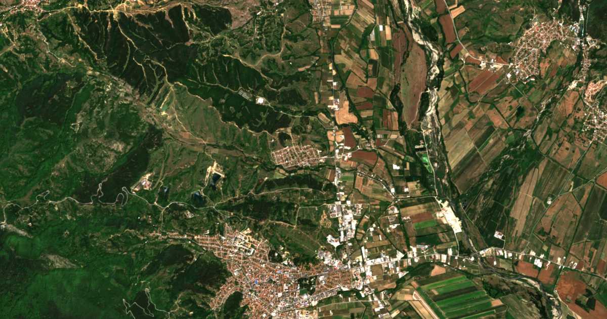 Carte satellite de Borovo