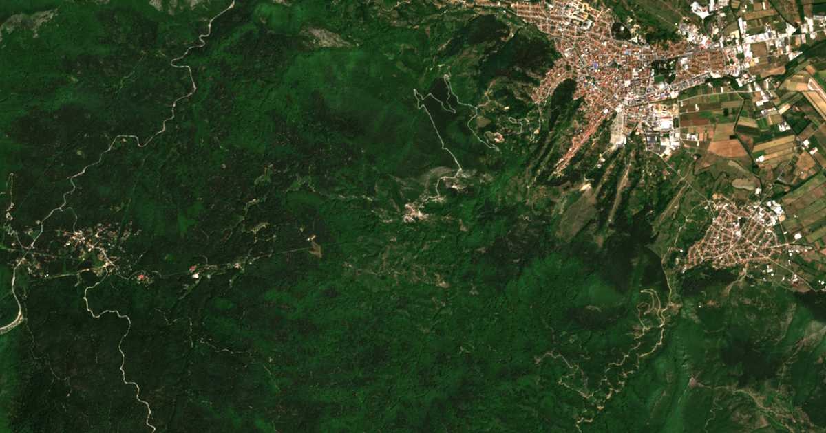 Carte satellite de Delchevo
