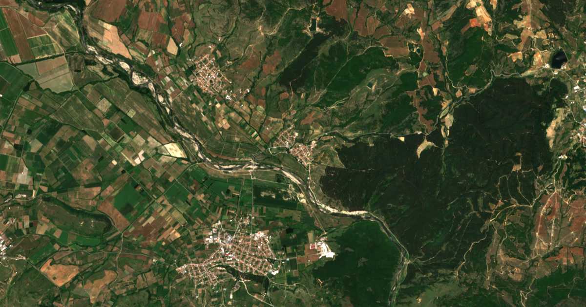 Carte satellite de Blatska