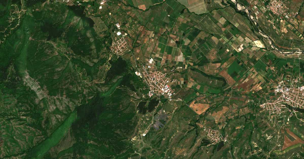 Carte satellite de Koprivlen