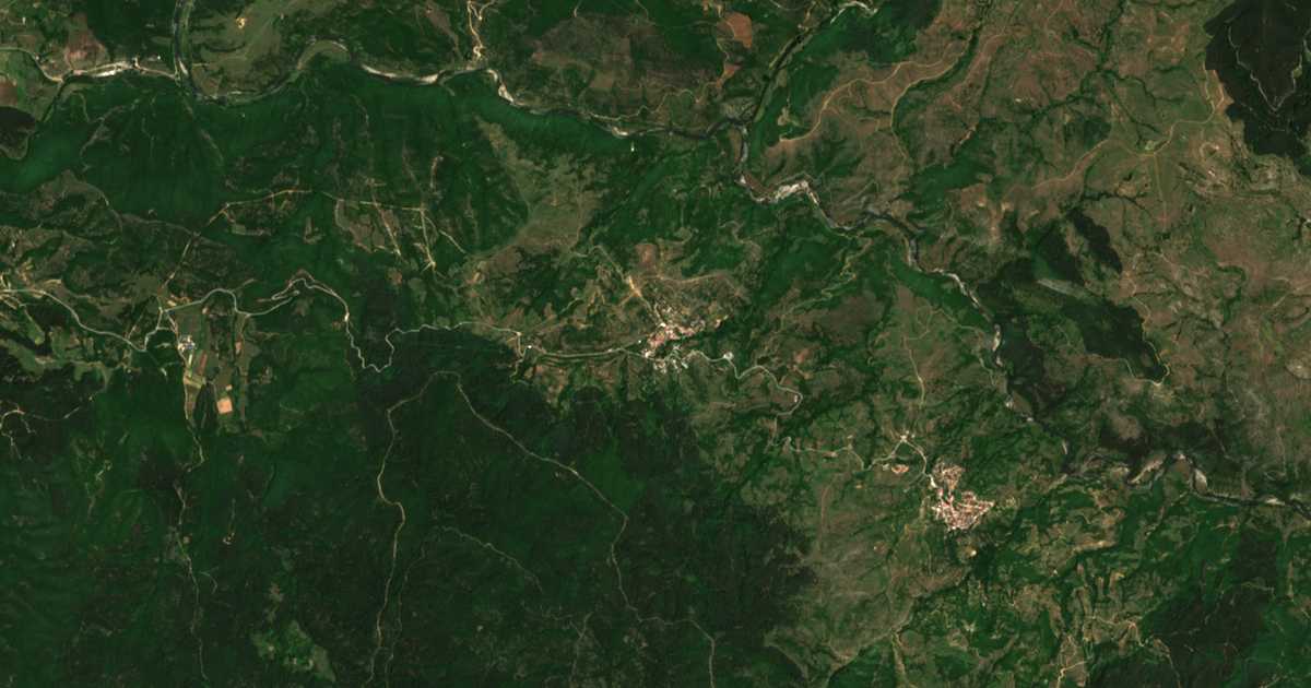Carte satellite de Teplen