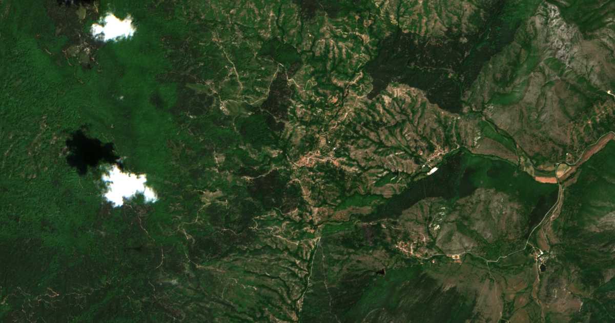 Carte satellite de Teshovo