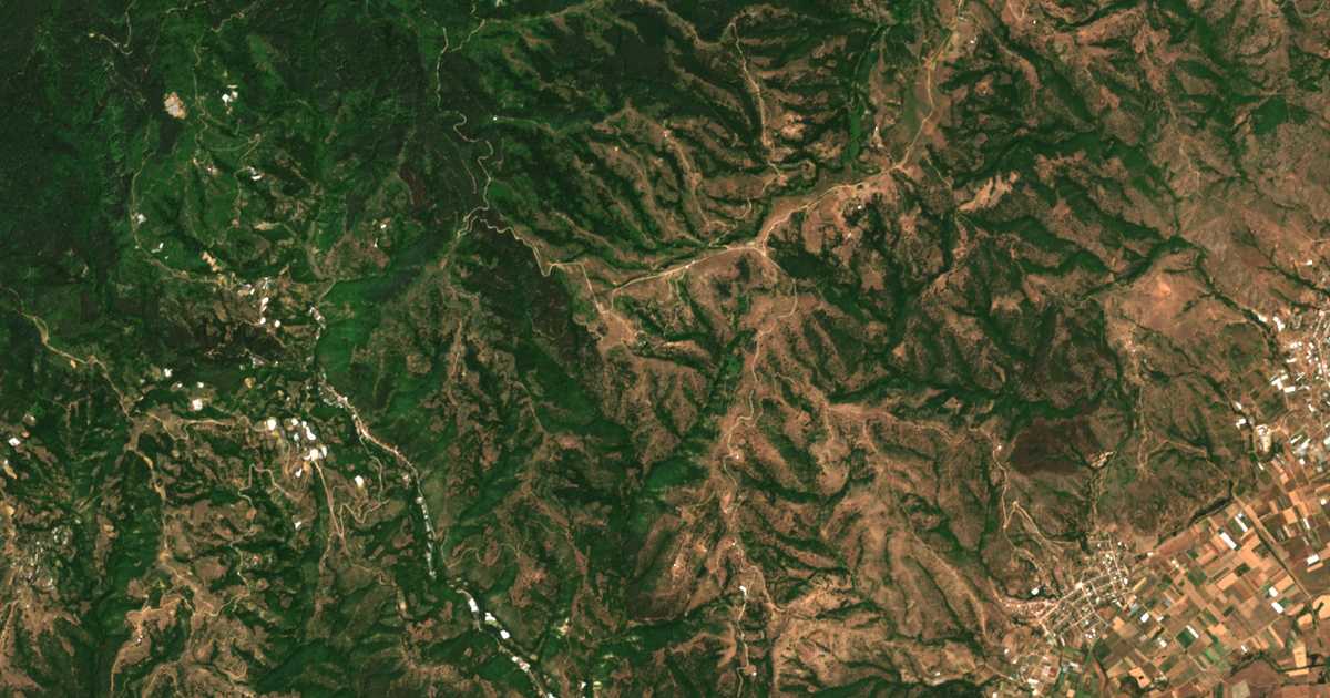 Carte satellite de Churicheni