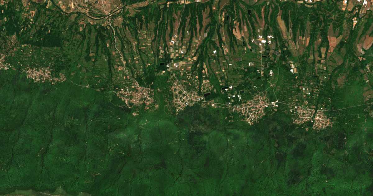 Carte satellite de Gabrene