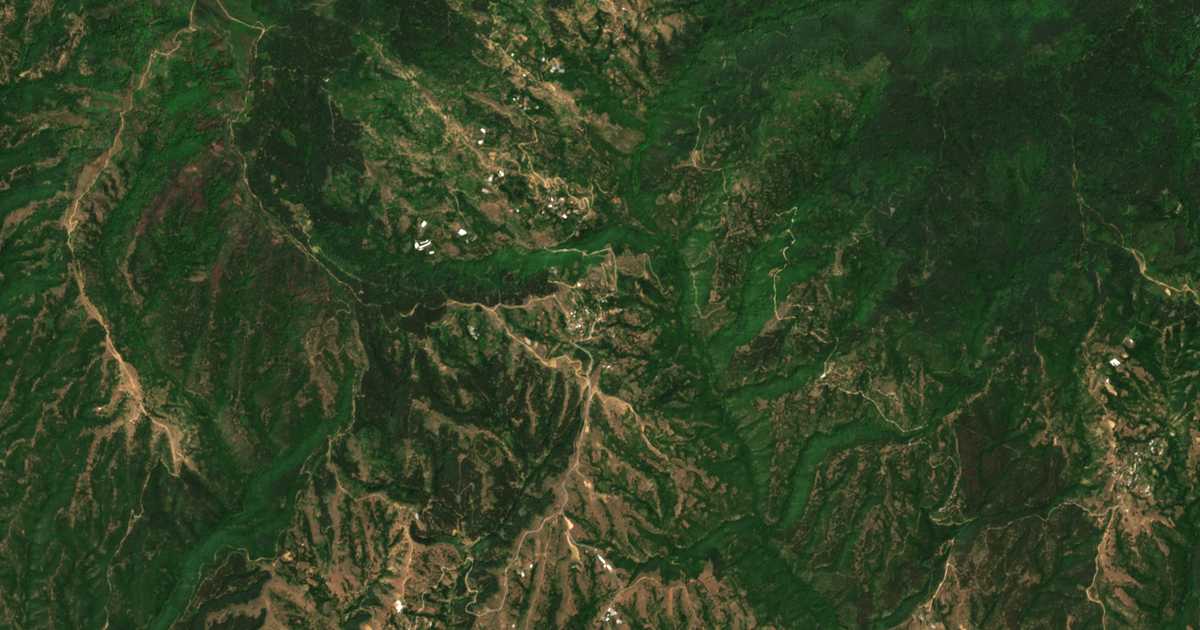 Carte satellite de Gega