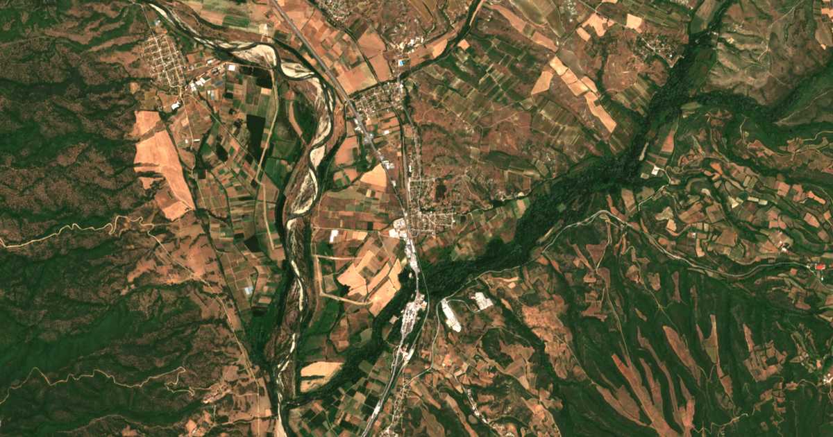 Carte satellite de Kulata