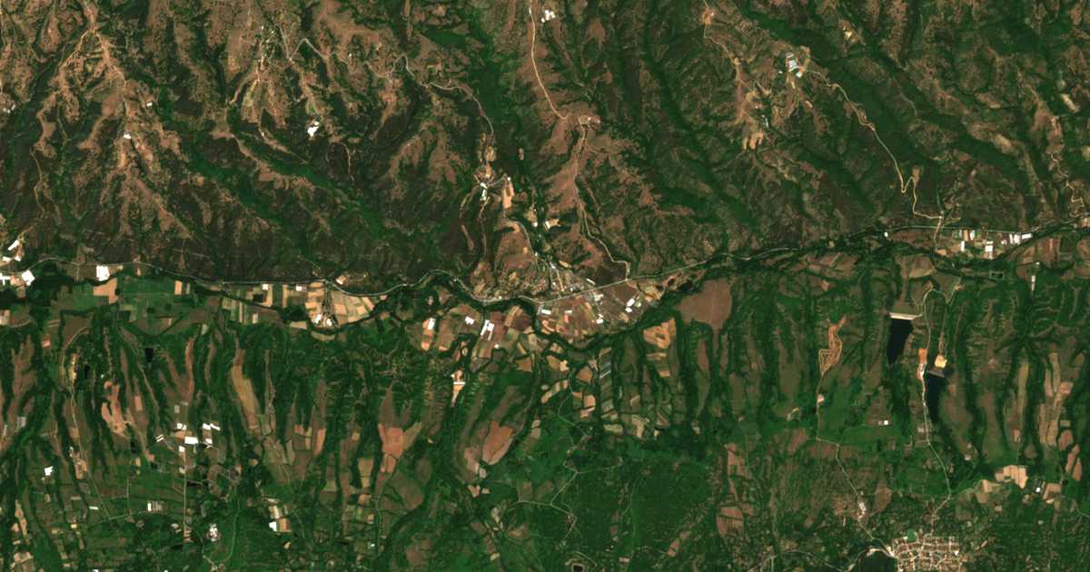Carte satellite de Strumeshnitsa