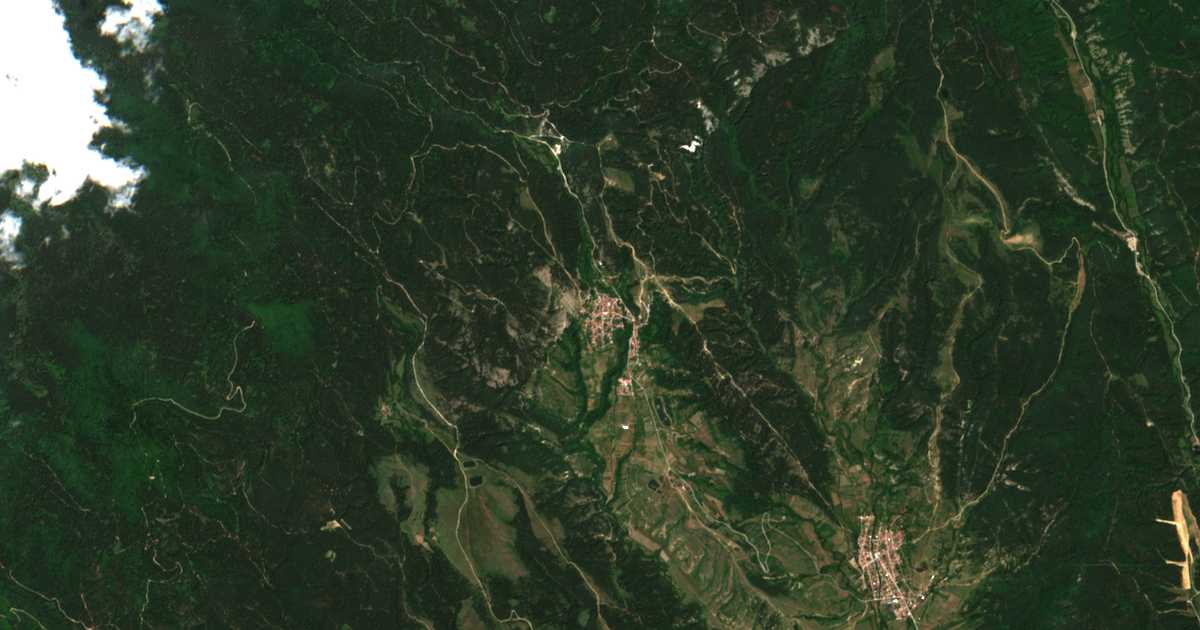 Carte satellite de Dobarsko
