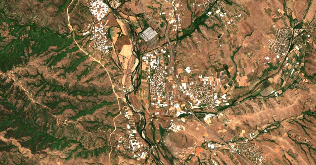 Carte satellite de Damyanitsa