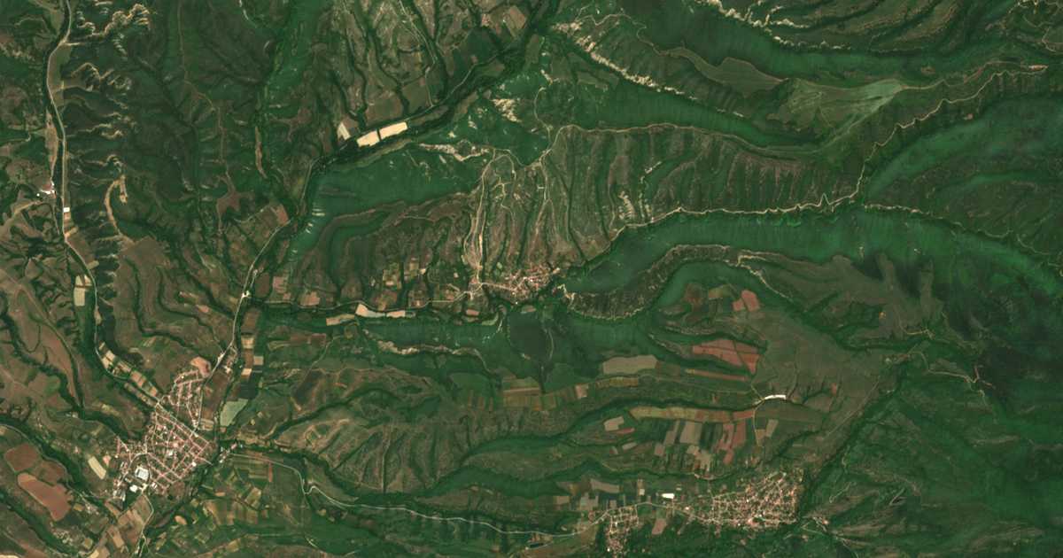 Carte satellite de Kalimantsi