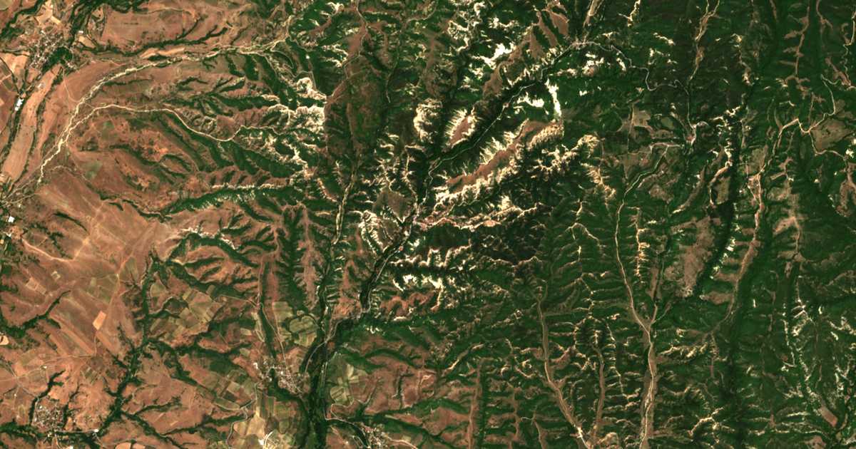 Carte satellite de Melnik