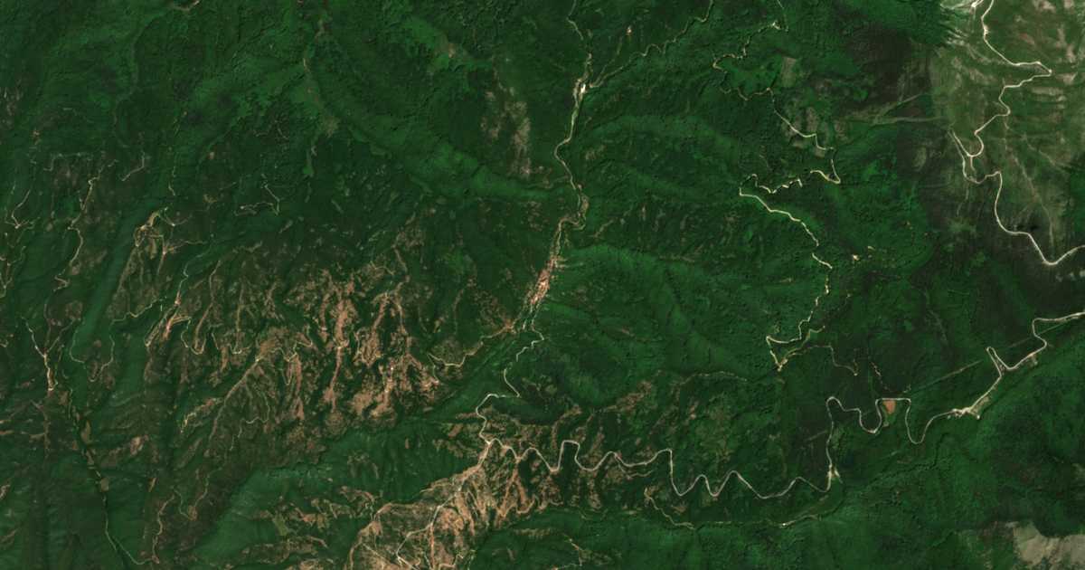 Carte satellite de Pirin