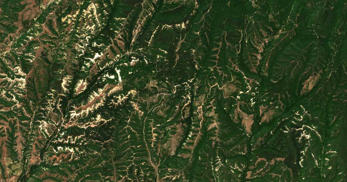 Carte satellite de Rojen
