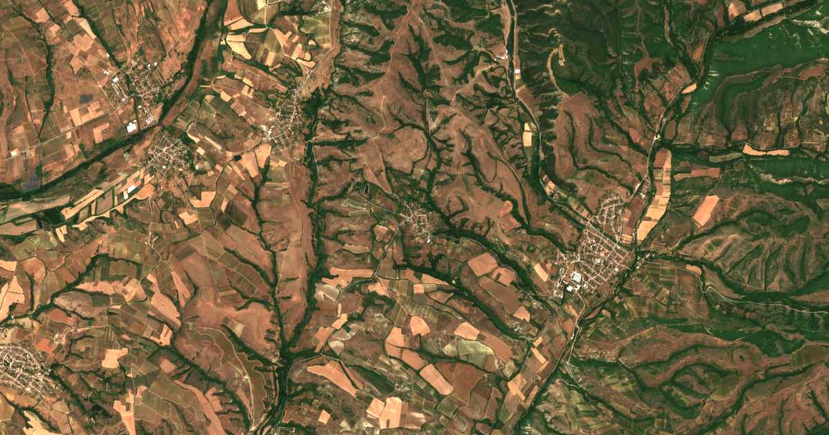 Carte satellite de Vranya