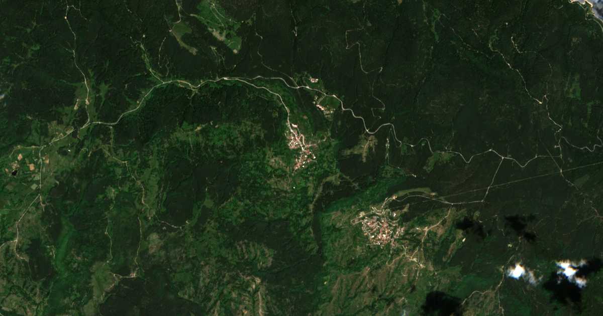 Carte satellite de Osina