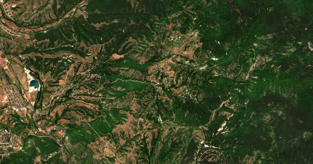 Carte satellite de Brezhani