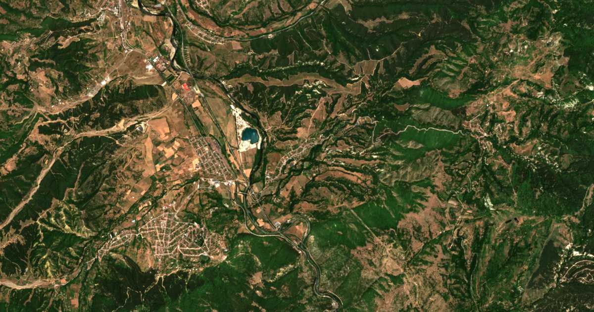 Carte satellite de Poleto