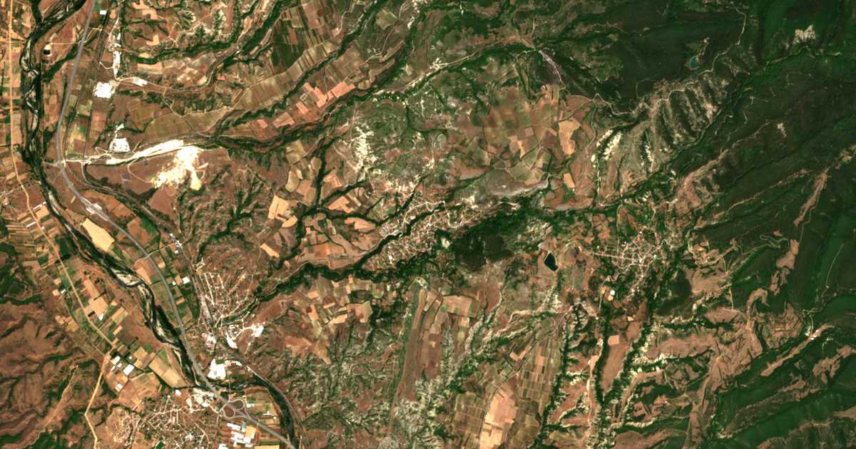 Carte satellite de Ilindentsi