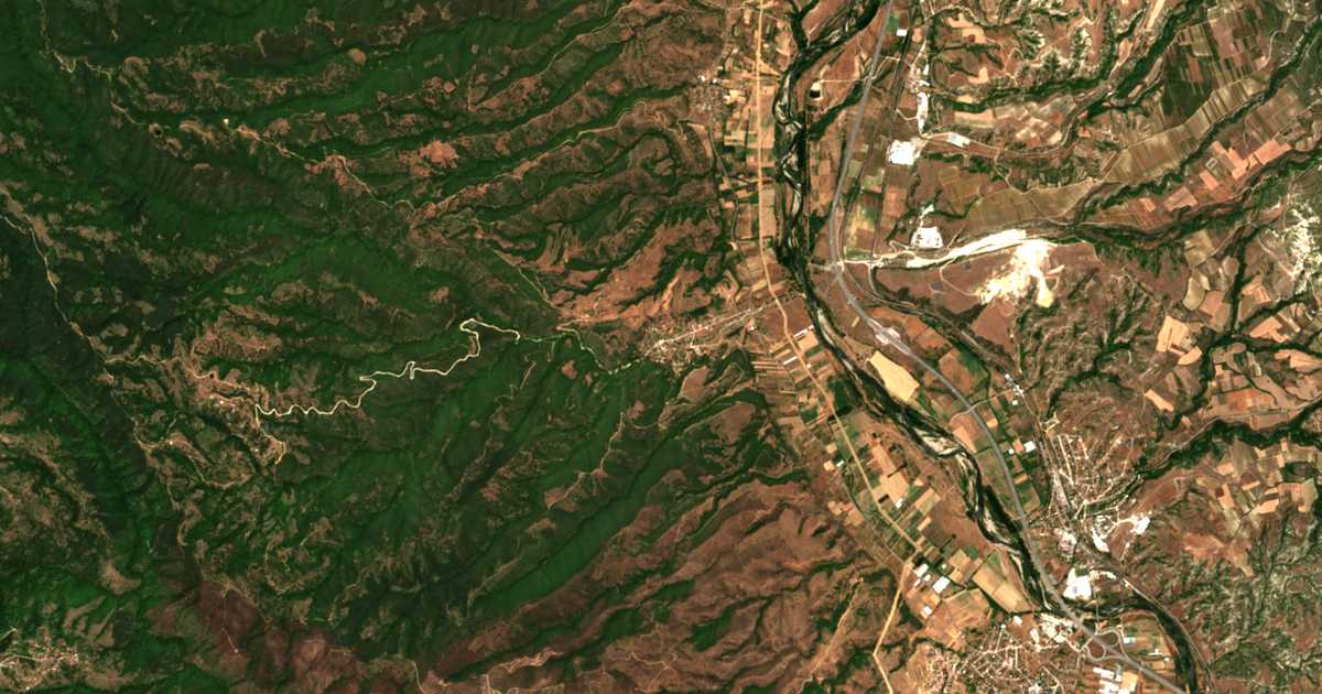 Carte satellite de Kamenitsa