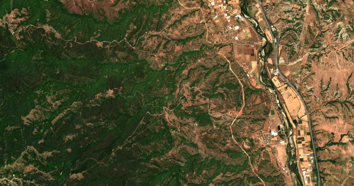 Carte satellite de Palat