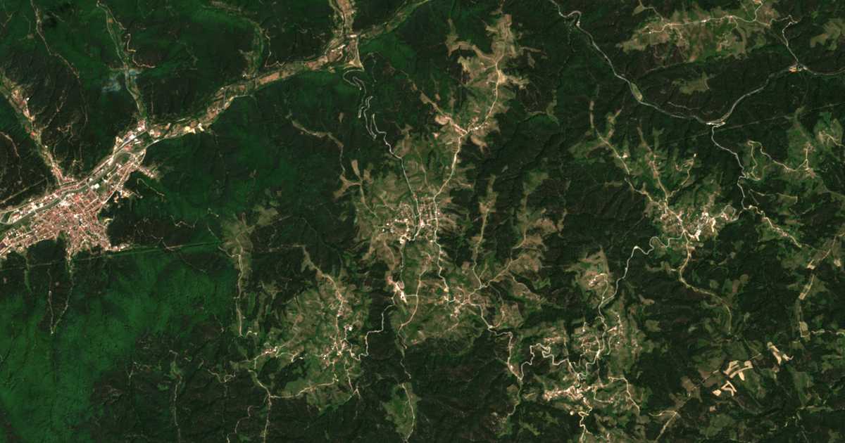 Carte satellite de Konarsko