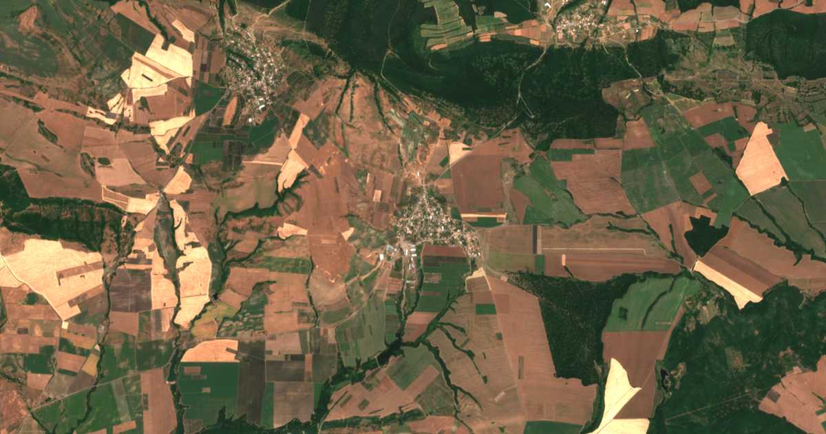 Carte satellite de Maglen