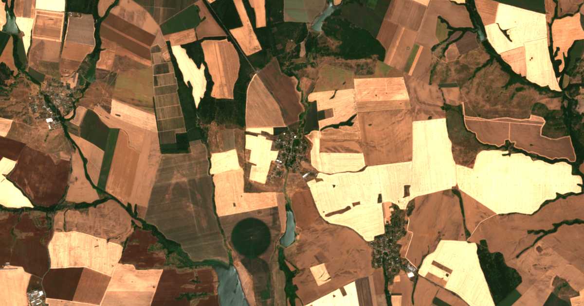 Carte satellite de Detelina