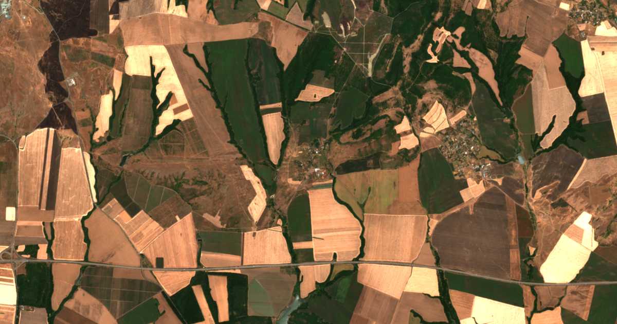 Carte satellite de Kozare