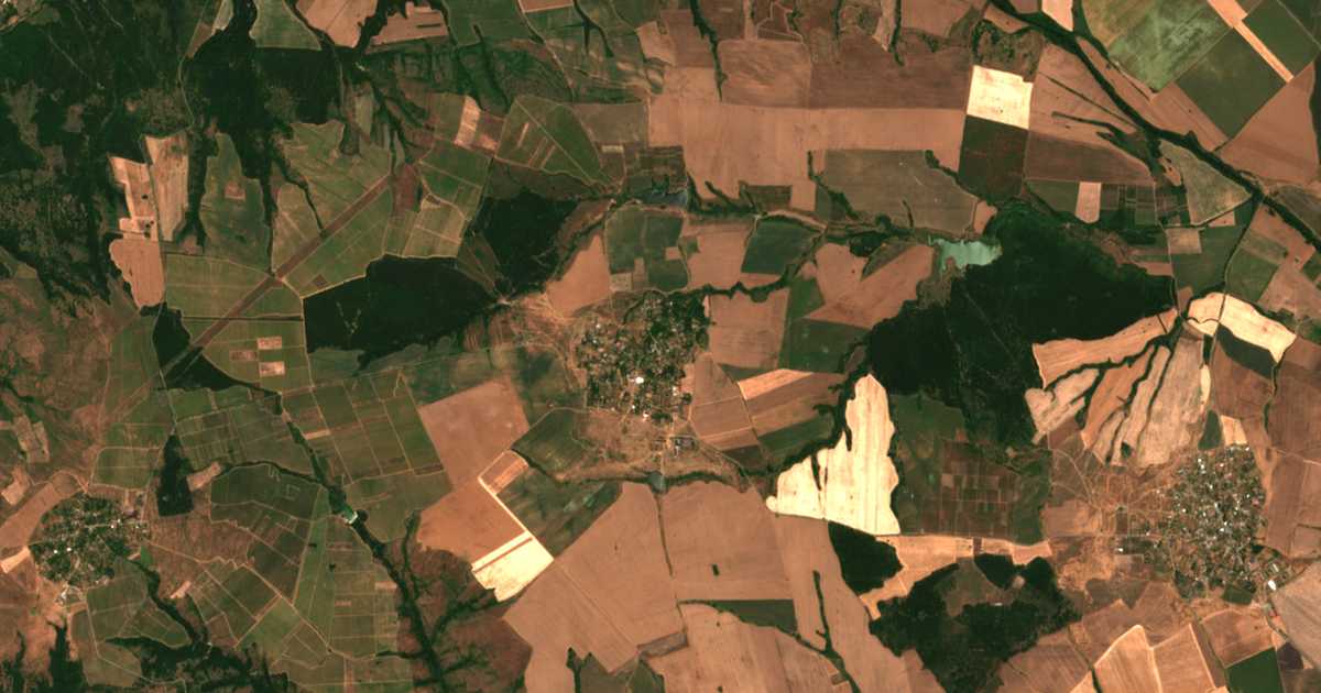 Carte satellite de Ognen
