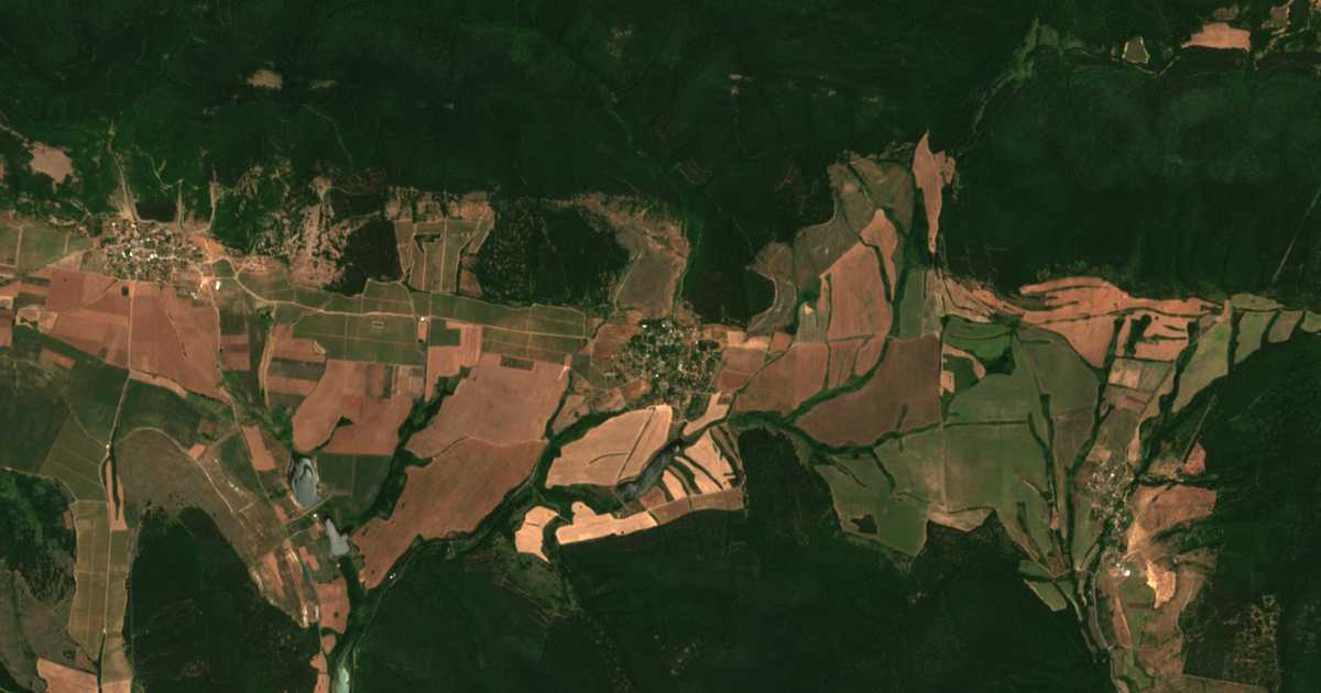 Carte satellite de Raklitsa
