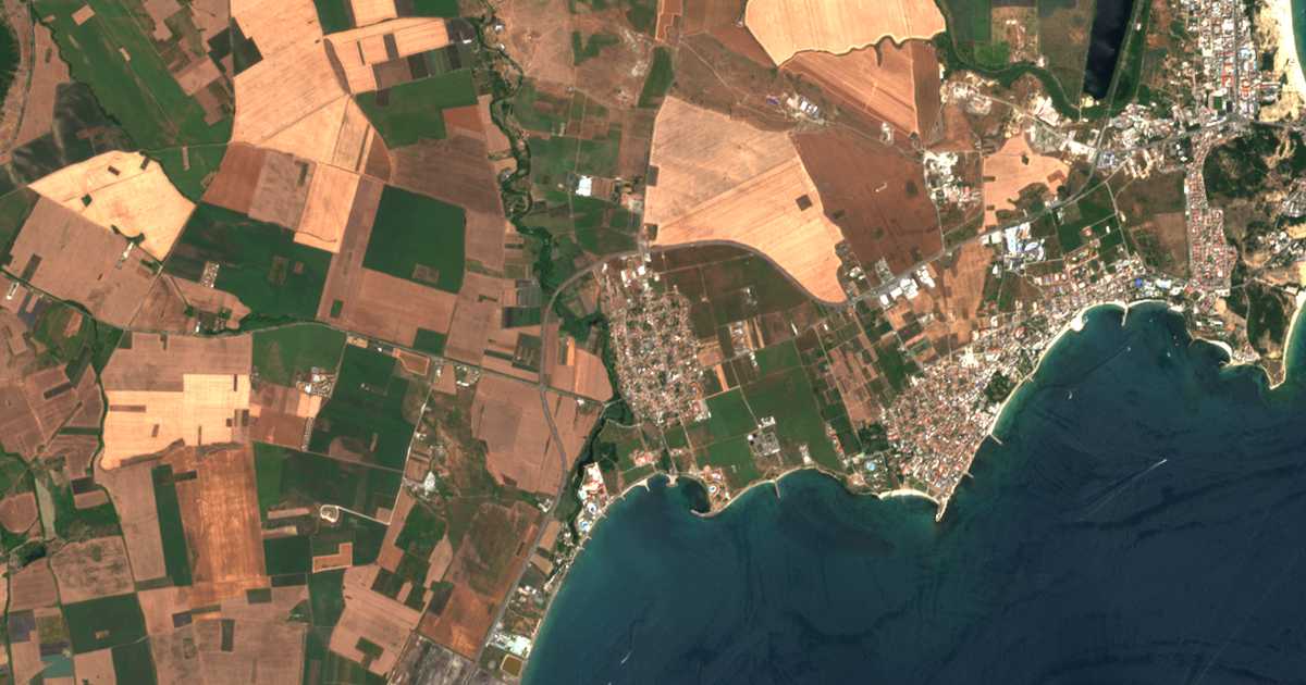 Carte satellite de Aheloy