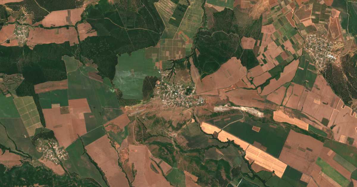 Carte satellite de Bata