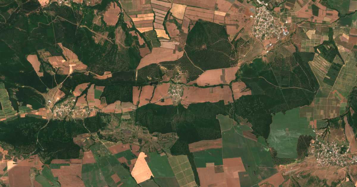 Carte satellite de Kosovets