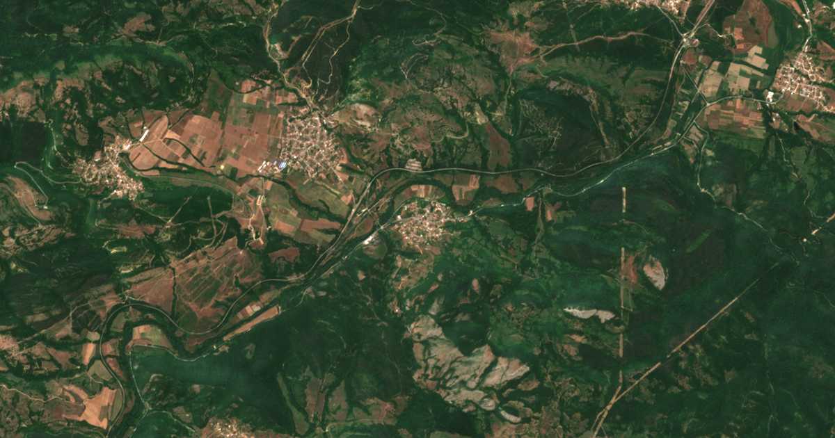 Carte satellite de Bilka