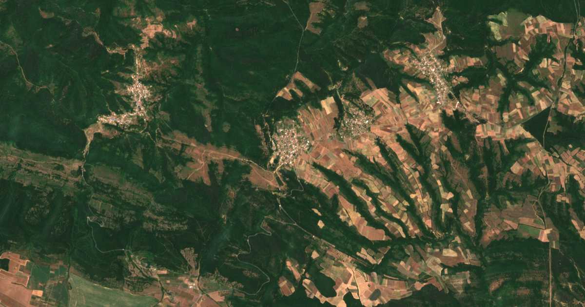 Carte satellite de Dobra Polyana