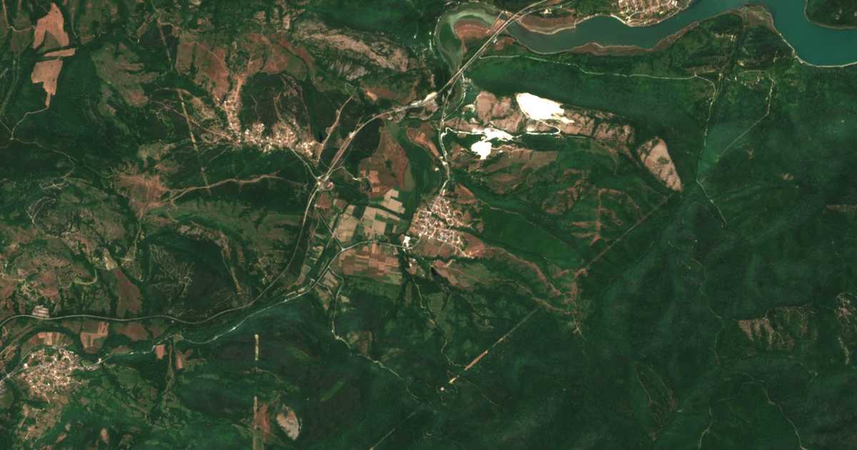 Carte satellite de Dobromir