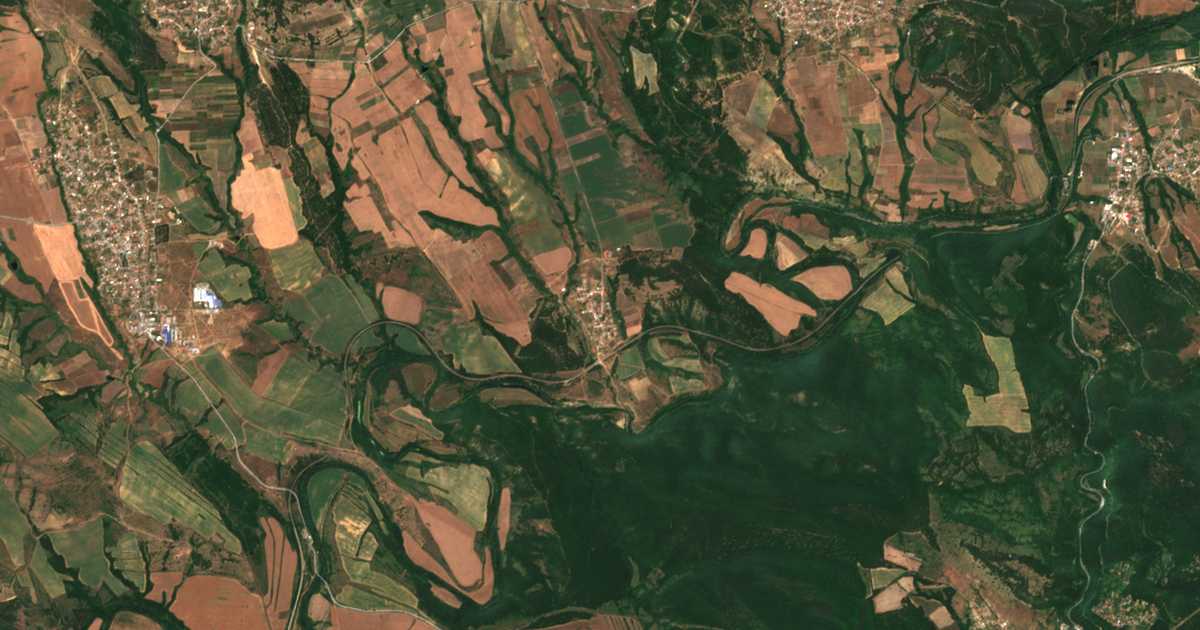 Carte satellite de Listets