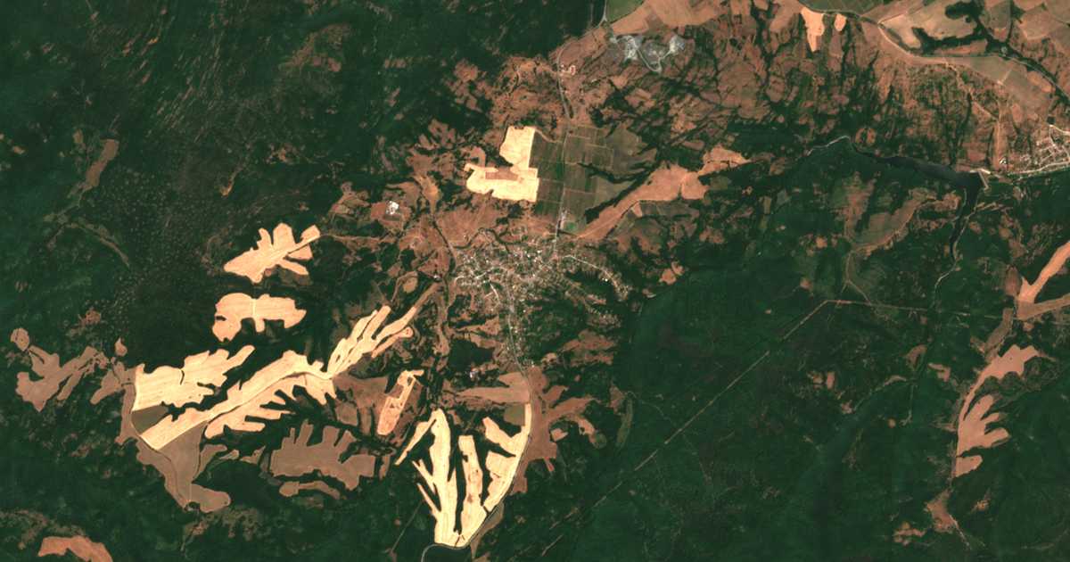 Carte satellite de Krushevets