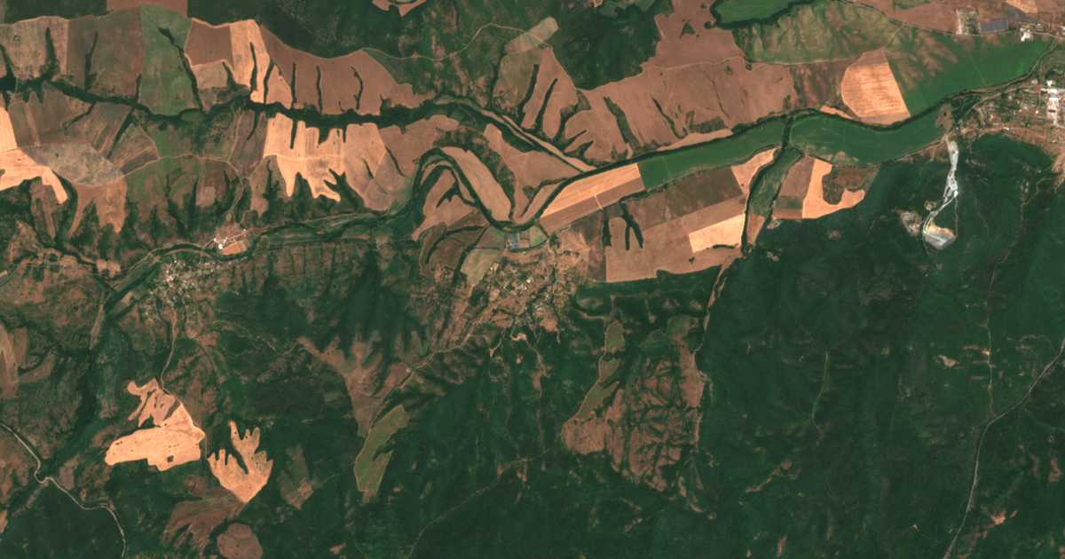 Carte satellite de Belila