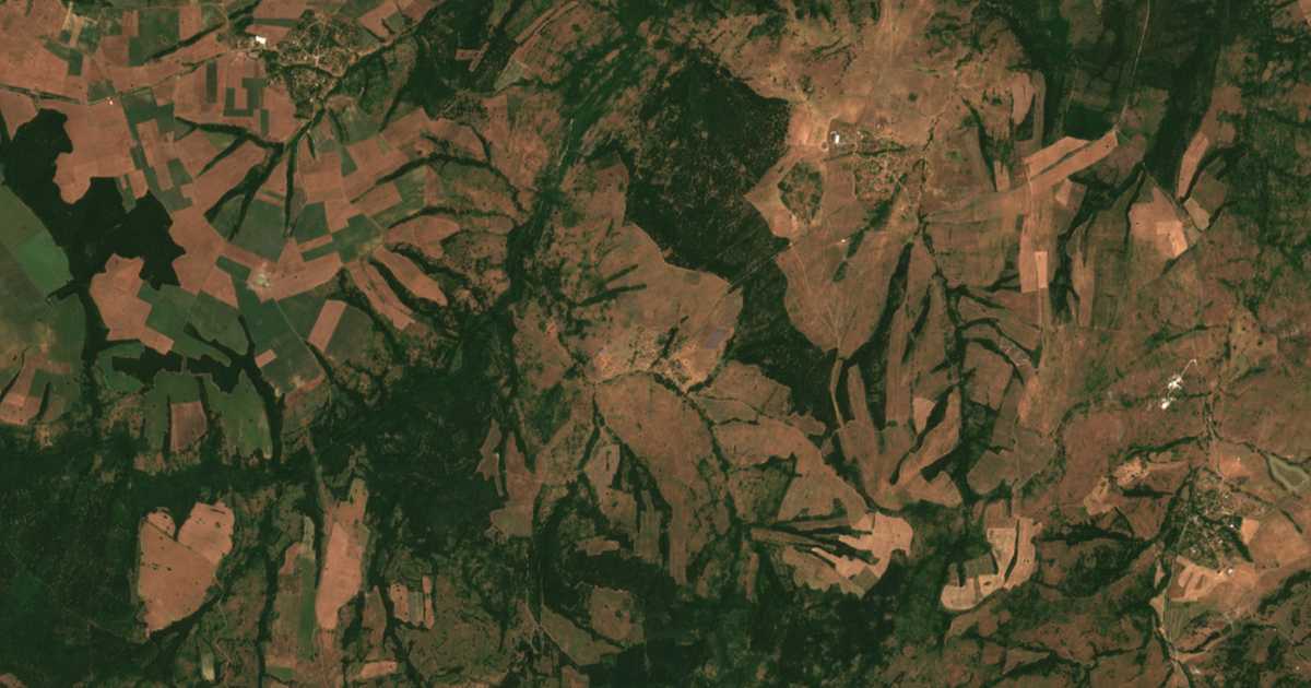 Carte satellite de Granitets