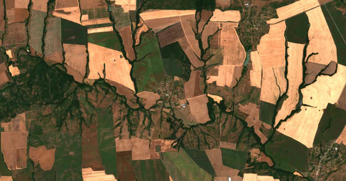 Carte satellite de Malina