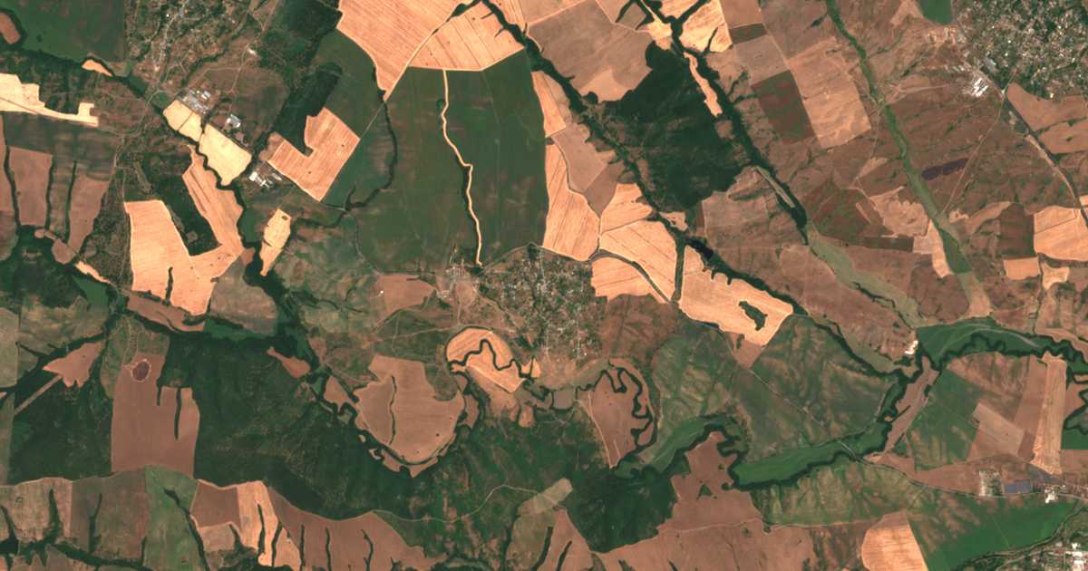 Carte satellite de Svetlina