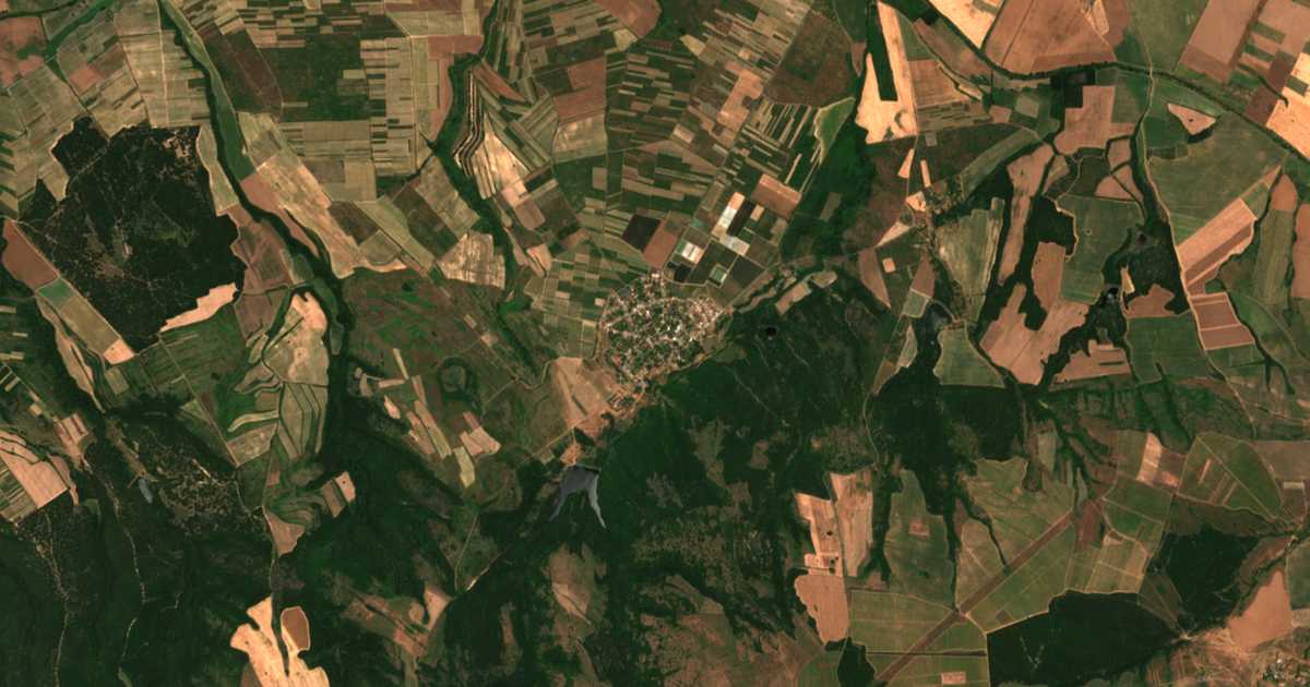 Carte satellite de Grozden