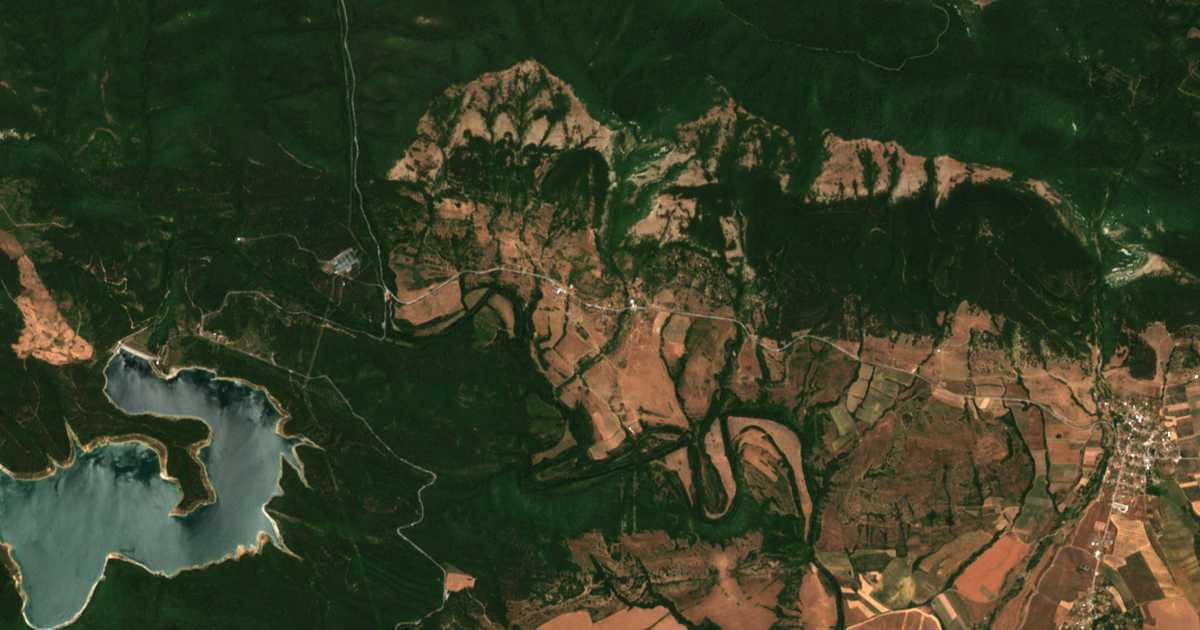 Carte satellite de Kamchia